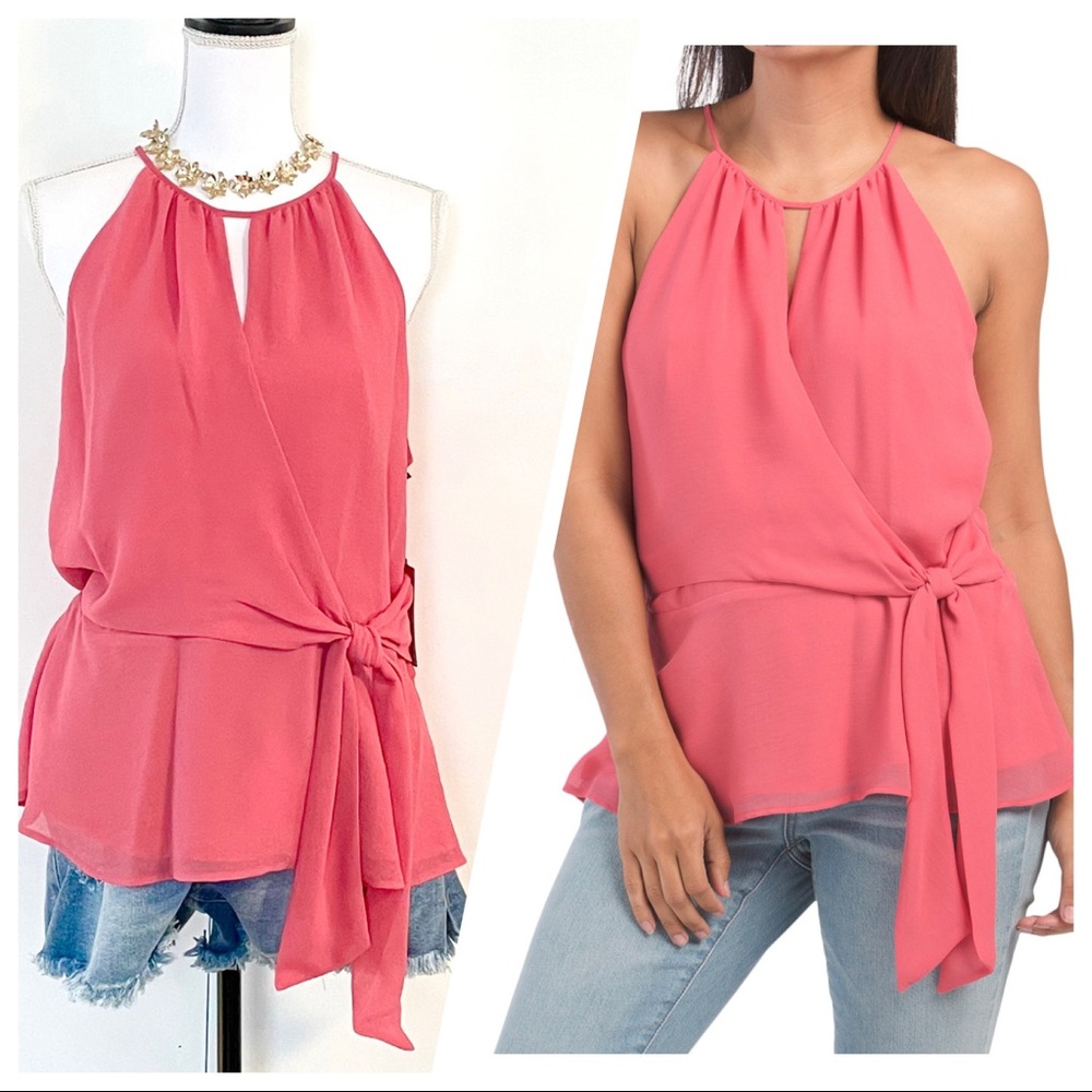 🆕Women’s VINCE CAMUTO Halter Rumple Blouse